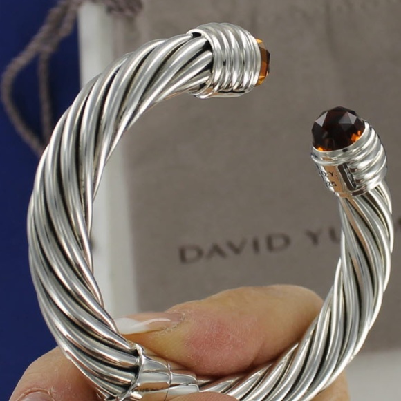 SOLD David Yurman CITRINE 10mm Hinged Bracelet - Picture 5 of 6